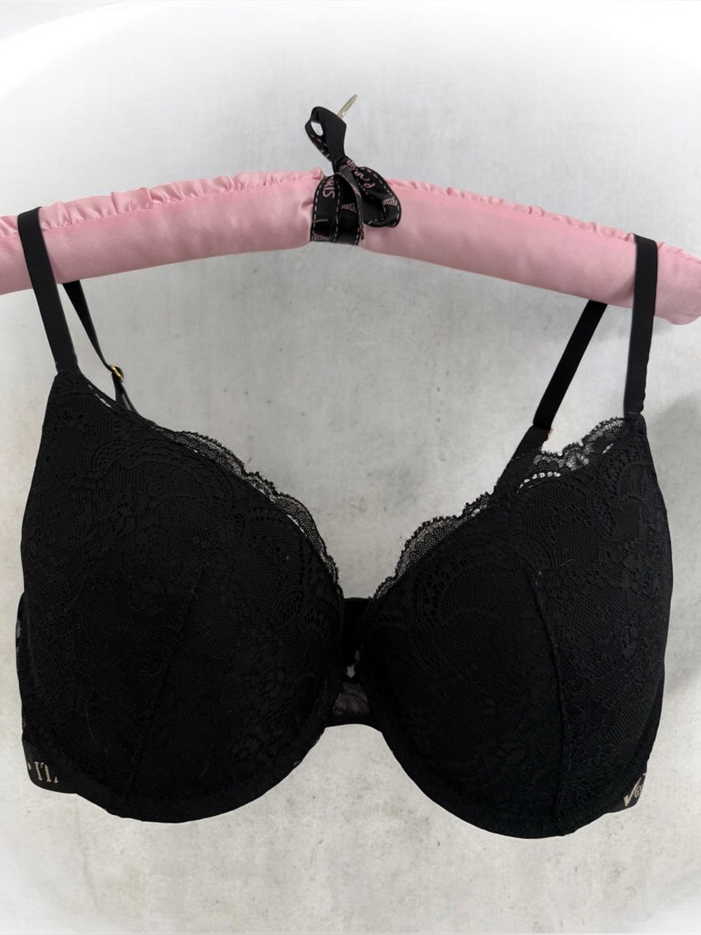 Versace 19.69 Black Lace Underwire Bra